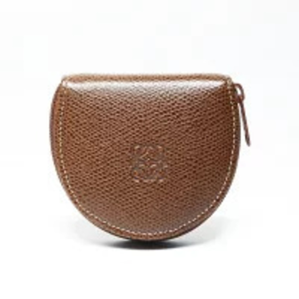 Loewe Leather Anagram coin case Wallet Brown